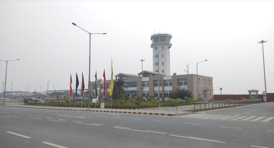 गौतमबुद्ध अन्तर्राष्ट्रिय विमानस्थलमा नेपाल एयरलाइन्सको व्यावसायिक उडान सुरु 